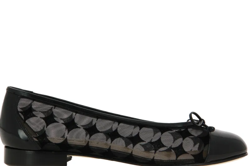 Damen Lorbac Ballerina MOLLY RETE NERO