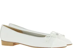 Damen Lorbac Ballerina NAPPA BIANCO VERNICE
