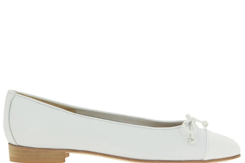 Damen Lorbac Ballerina NAPPA BIANCO VERNICE