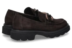 Damen Luca Grossi Loafer CAMOSCIO DARK BROWN