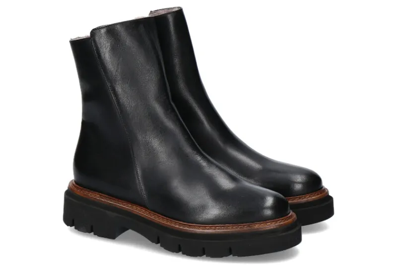 Damen Luca Grossi Stiefelette gefüttert CAPRI NERO