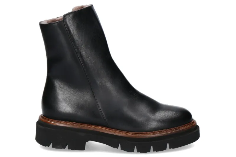 Damen Luca Grossi Stiefelette gefüttert CAPRI NERO