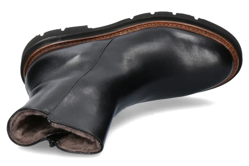 Damen Luca Grossi Stiefelette gefüttert CAPRI NERO