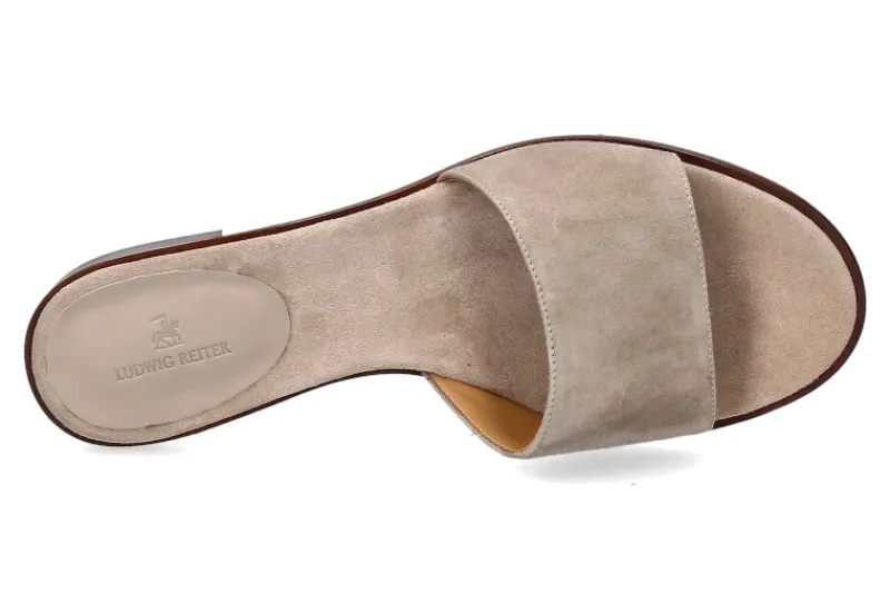 Damen Ludwig Reiter Pantolette TOSCA VELOUR QUARZ