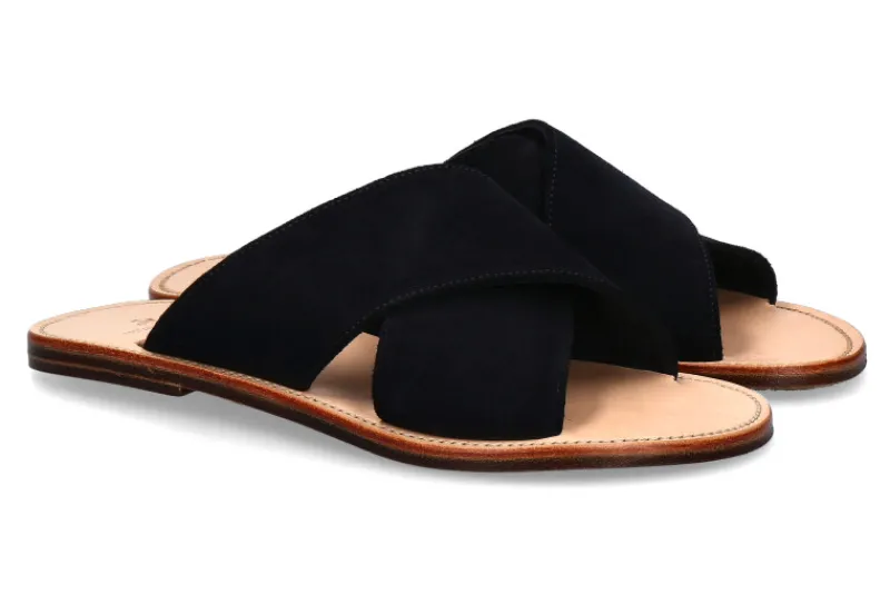 Herren Ludwig Reiter Pantolette MAGHREBINER VELOURS MARINEBLAU (40)