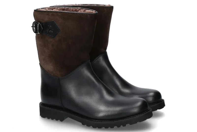 Damen Ludwig Reiter Stiefel gefüttert SENNERIN SCHWARZ VELOUR BRAUN