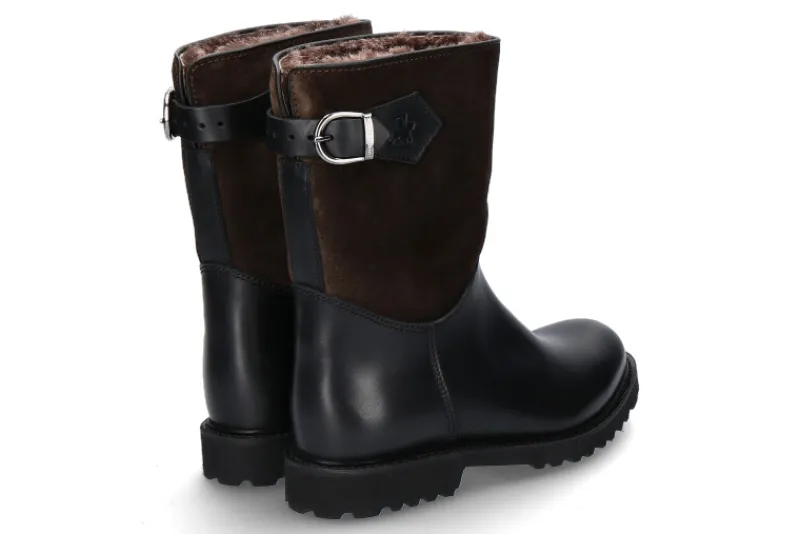 Damen Ludwig Reiter Stiefel gefüttert SENNERIN SCHWARZ VELOUR BRAUN