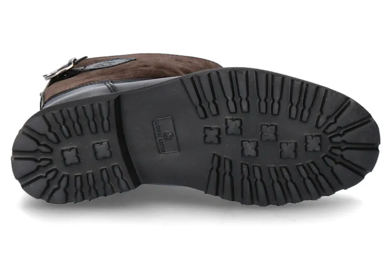 Damen Ludwig Reiter Stiefel gefüttert SENNERIN SCHWARZ VELOUR BRAUN