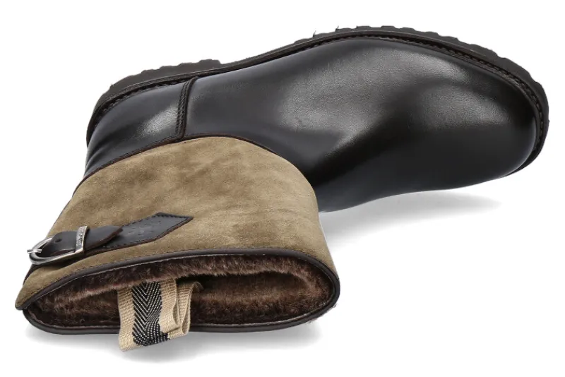 Damen Ludwig Reiter Stiefel gefüttert SENNERIN VELOUR OLIV (37½)
