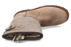 Damen Ludwig Reiter Stiefelette gefüttert SENNERIN NUBUK LODEN- taupe/ grau