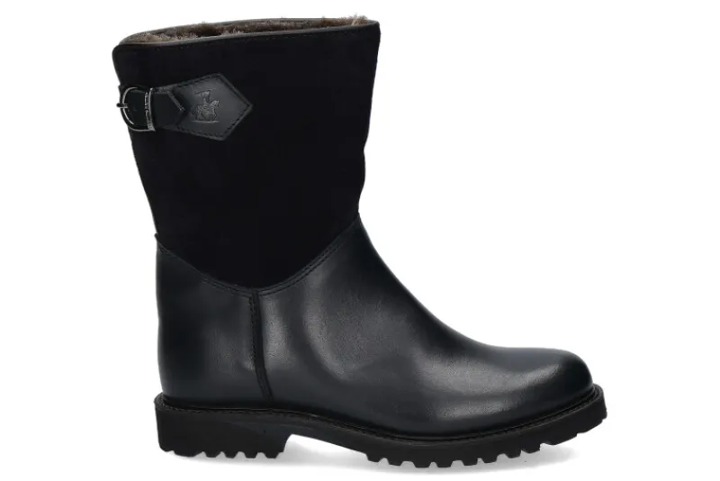 Damen Ludwig Reiter Stiefelette gefüttert SENNERIN VELOURS- blau