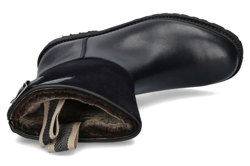 Damen Ludwig Reiter Stiefelette gefüttert SENNERIN VELOURS- blau