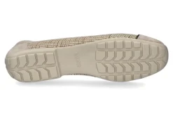 Damen Mania Ballerina CAMOSCIO RAFIA SAND