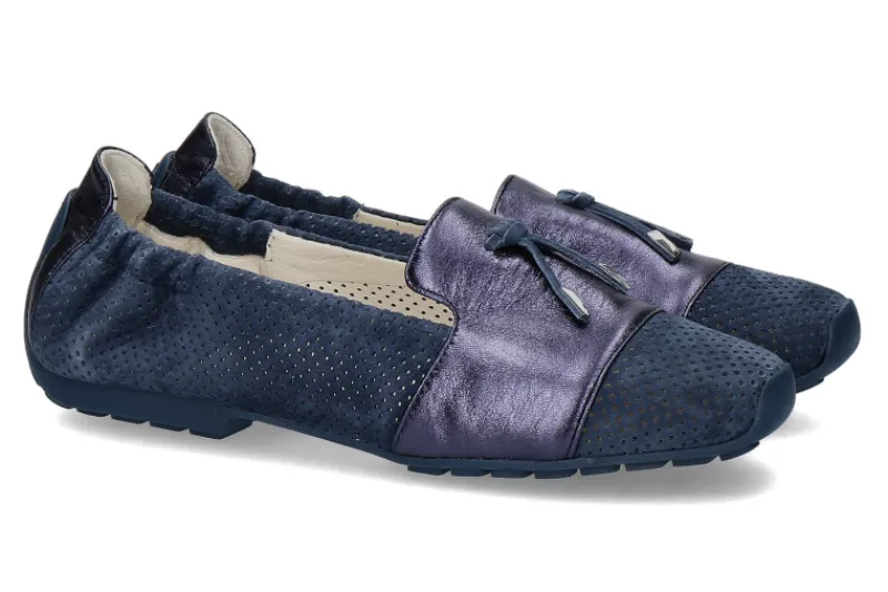 Damen Mania Ballerina im Pantoffelschnitt INA 30 BLU