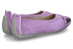 Damen Mania Ballerina LAMINATO CAMOSCIO- flieder