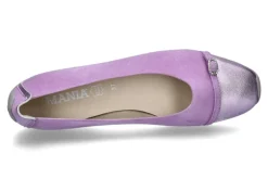 Damen Mania Ballerina LAMINATO CAMOSCIO- flieder