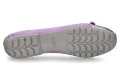 Damen Mania Ballerina LAMINATO CAMOSCIO- flieder