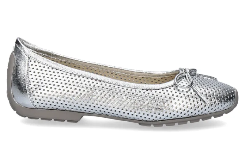 Damen Mania Ballerina LAMINATO ARGENTO