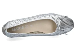 Damen Mania Ballerina LAMINATO ARGENTO