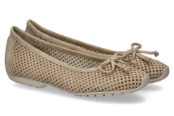 Damen Mania Ballerina LILLY PERFORATO BEIGE