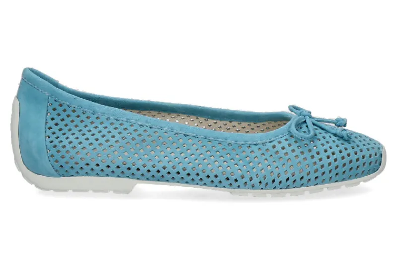 Damen Mania Ballerina LILLY PERFORATO CAMOSCIO CIEL