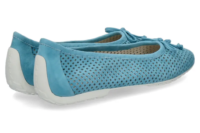 Damen Mania Ballerina LILLY PERFORATO CAMOSCIO CIEL