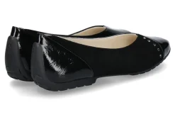 Damen Mania Ballerina NAPLACK CAMOSCIO NERO