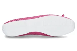 Damen Mania Ballerina PERFORATO CAMOSCIO-pink