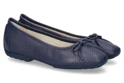 Damen Mania Ballerina PERFORATO BLU (39)