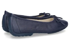 Damen Mania Ballerina PERFORATO BLU (39)