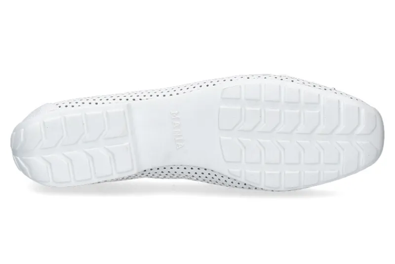 Damen Mania Ballerina PERFORATO BIANCO (37 )