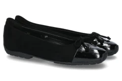 Damen Mania Ballerina PIUMA NERO CAMOSCIO NERO (39)