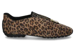 Damen Mania Slipper CAMOISCO LEOPARDINO SWAROVSKI (37 )
