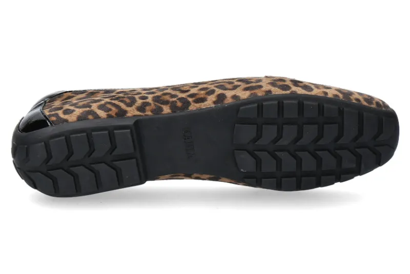 Damen Mania Slipper CAMOSCIO LEOPARD PIUMA NERO (39)