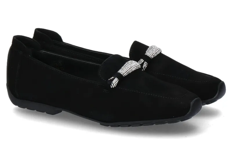 Damen Mania Slipper CAMOSCIO NERO