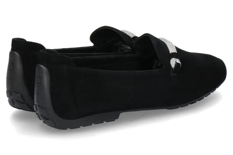 Damen Mania Slipper gefüttert CAMOSCIO 805P- schwarz