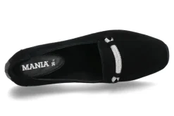 Damen Mania Slipper gefüttert CAMOSCIO 805P- schwarz