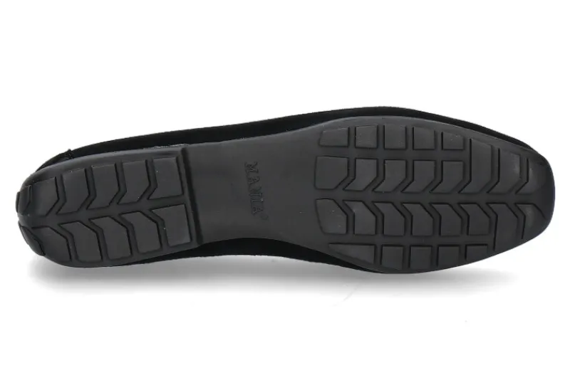 Damen Mania Slipper gefüttert CAMOSCIO 805P- schwarz
