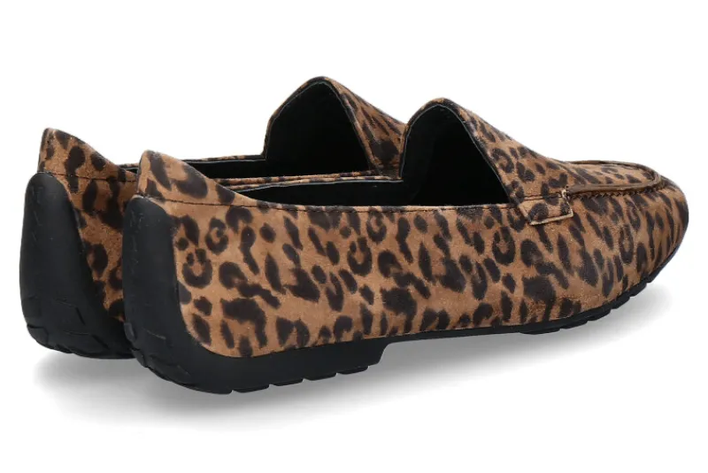 Damen Mania Slipper gefüttert LEOPARDINO CAMOSCIO