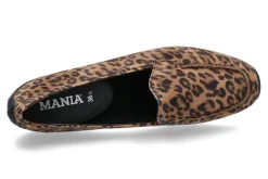 Damen Mania Slipper gefüttert LEOPARDINO CAMOSCIO