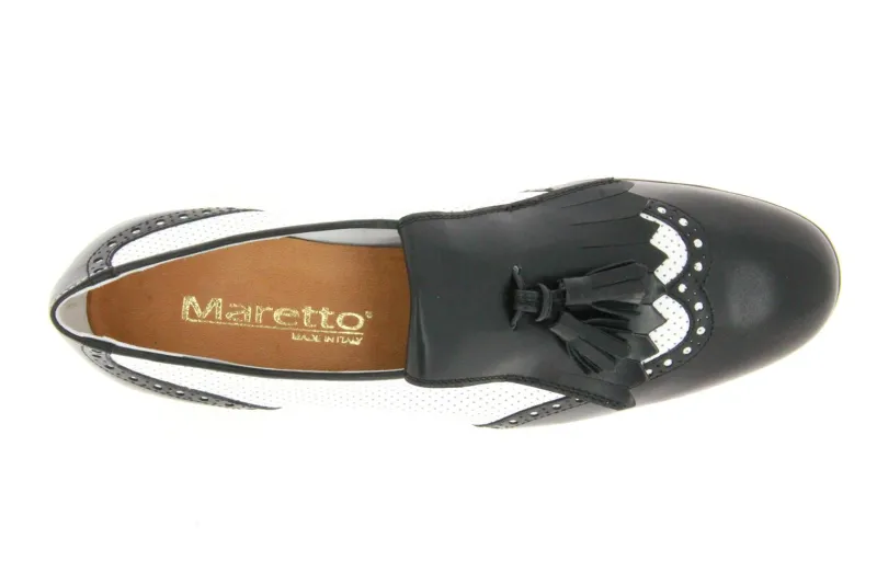 Damen Maretto Loafer BIANCO NERO (38)