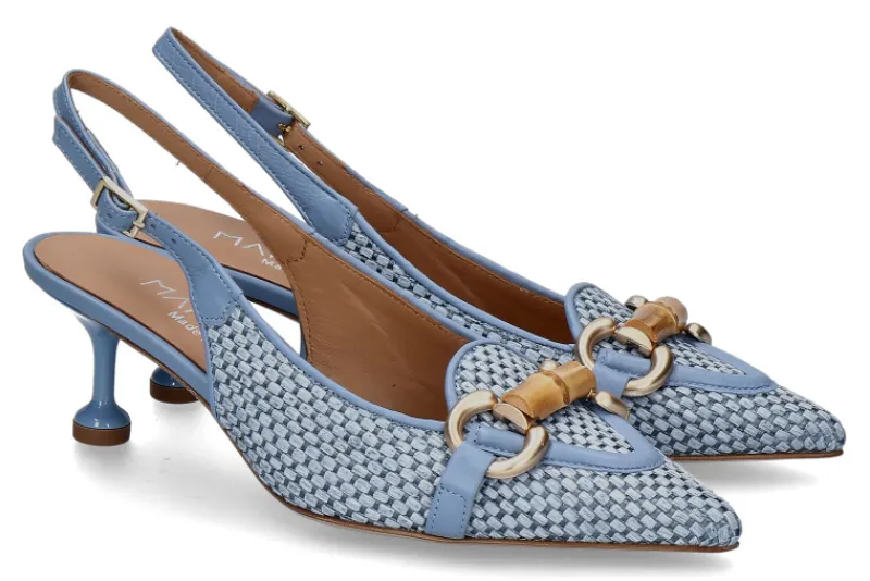 Damen Martina T Slingpumps L9008 NAPPA- blue jeans