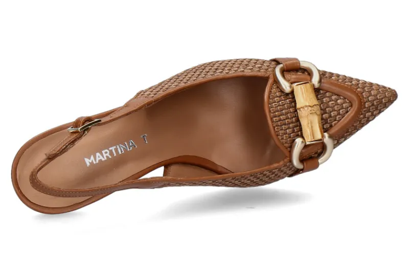 Damen Martina T Slingpumps L9008 NAPPA- cuoio/mittelbraun