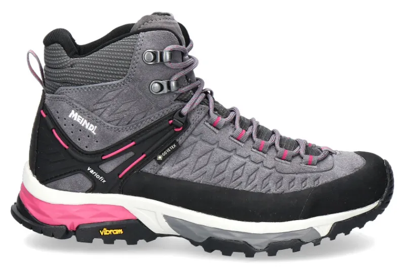 Damen Meindl Damen- Wanderschuh TOP TRAIL MID- grau/ magenta