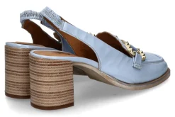 Damen Mjus Slingpumps Leder cielo/blau