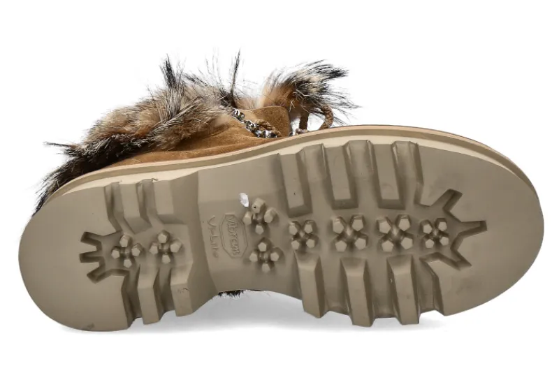 Damen Montelliana Schnürstiefelette gefüttert AURORA TAN ALCE