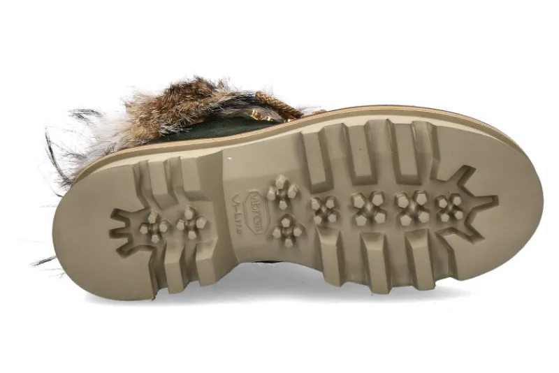 Damen Montelliana Schnürstiefelette gefüttert AURORA MILITARY GREEN