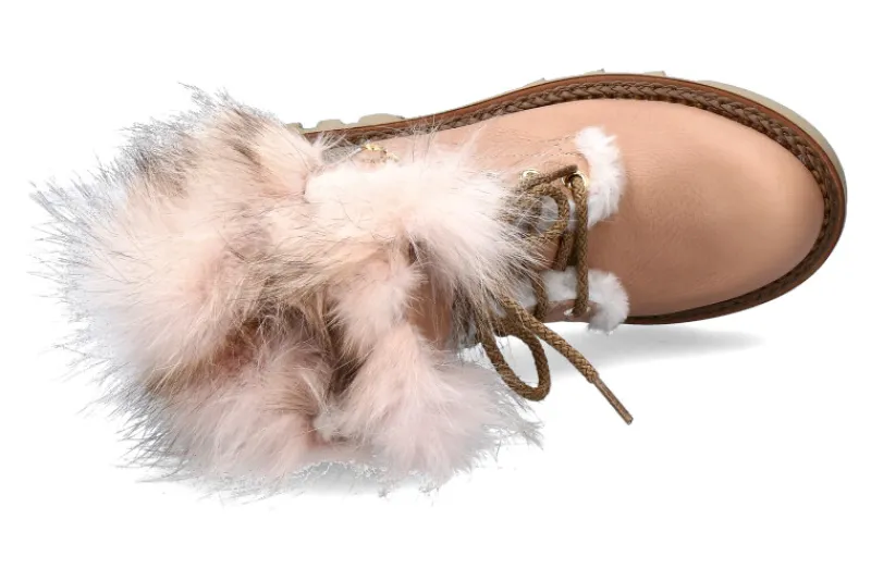 Damen Montelliana Schnürstiefelette gefüttert EVA POWDER PINK CIPRIA