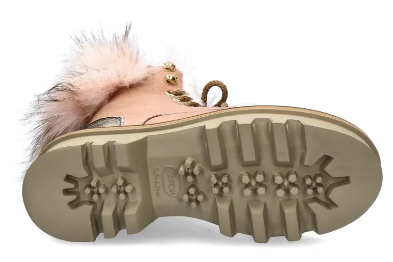 Damen Montelliana Schnürstiefelette gefüttert EVA POWDER PINK CIPRIA