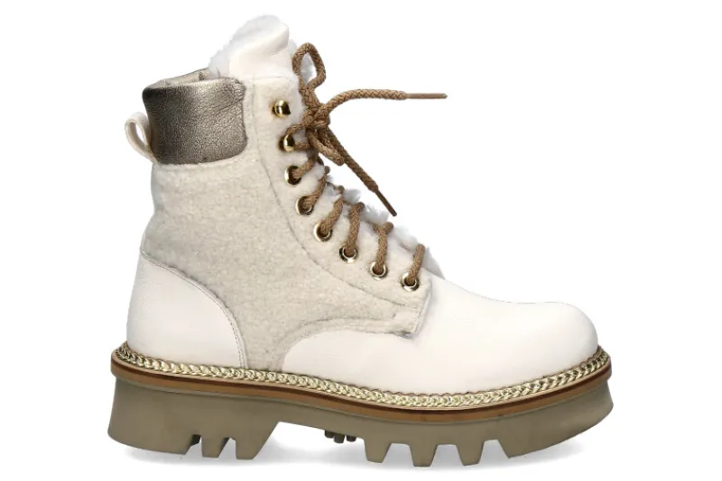 Damen Montelliana Schnürstiefelette gefüttert EVA WHITE